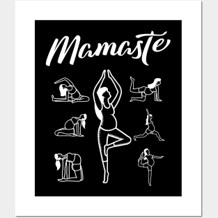 Funny Mom Yoga Pregnant - Mamaste Posters and Art